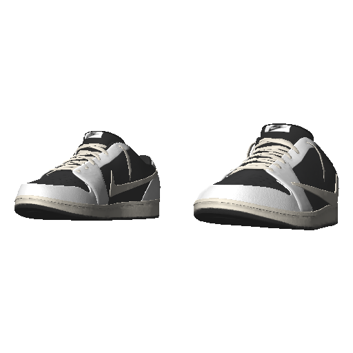 Черно-белые кроссовки Nice Reverse Swoosh (Luminoforo)