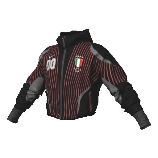 Черно-красная спортивная куртка Nice Italia