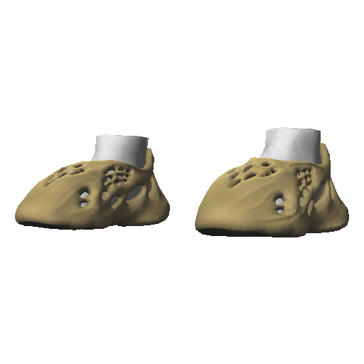 Желтые кроссовки Abibas Yeez Foam