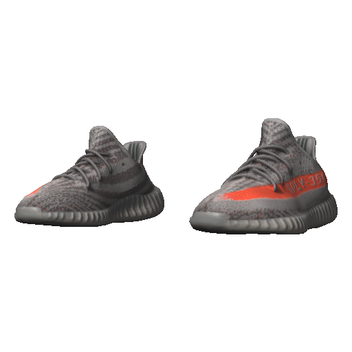 Серо-красные кроссовки Adibas Ez Boost 350