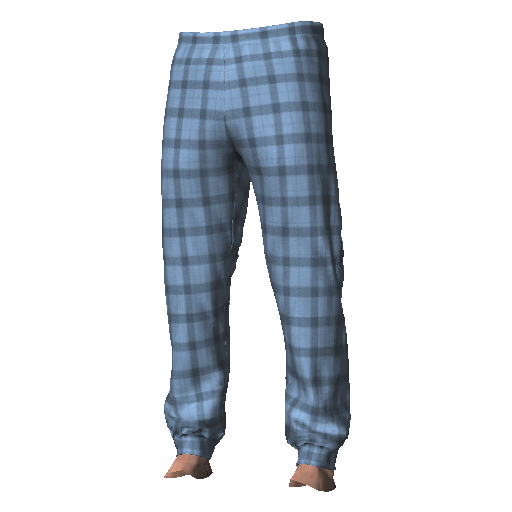 Голубые штаны в клетку