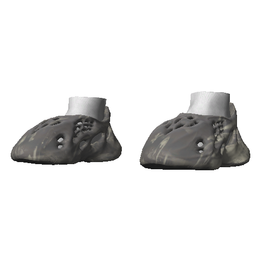 Серо-белые кроссовки Abibas Yeez Foam