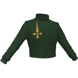 Зеленая куртка экстремала с крестом