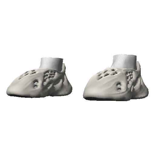Белые кроссовки Abibas Yeez Foam