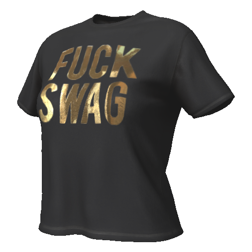 Темно-серая футболка FUCK SWAG