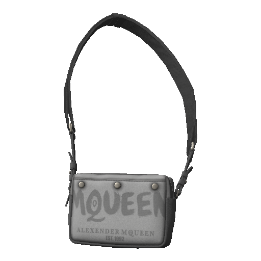 Серая сумка MQUEEN через плечо