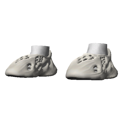 Белые кроссовки Abibas Yeez Foam