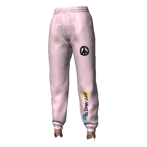 Розовые джоггеры OTT-White