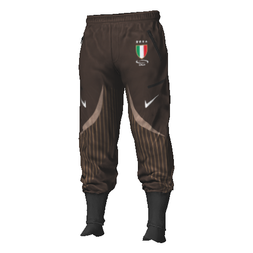 Коричневые спортивные брюки Nice Italia с манжетами