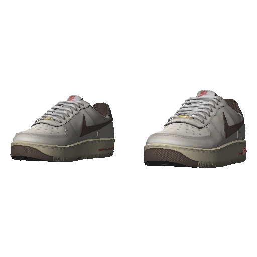 Бело-коричневые кроссовки Nice Flow Force 1
