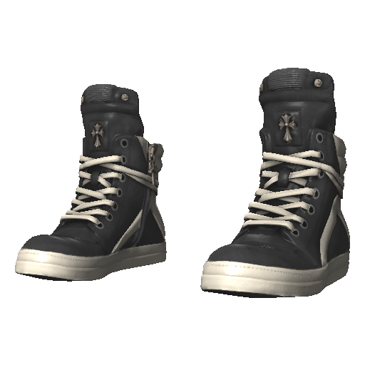 Черные с белым Rick Onens Geobasket