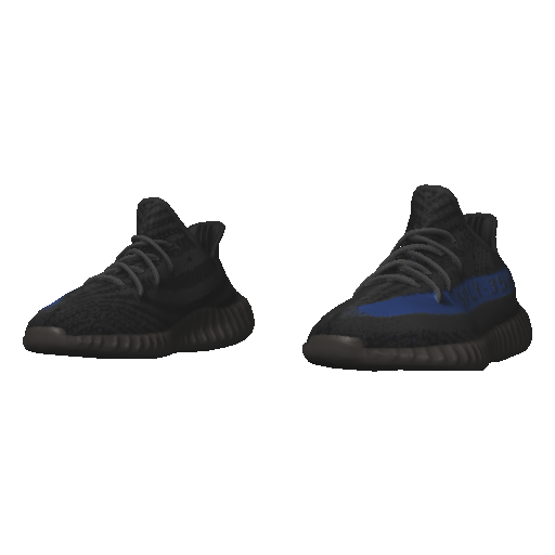 Черно-синие кроссовки Adibas Ez Boost 350