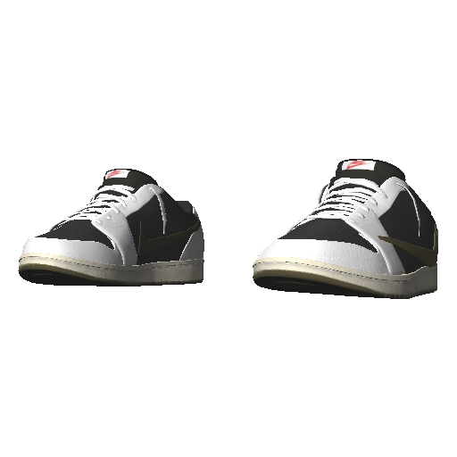 Бело-черные кроссовки Nice Reverse Swoosh