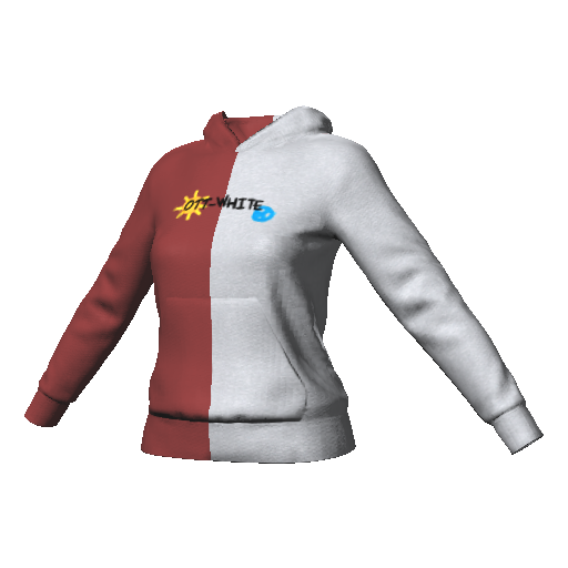 Красный худи OTT-White