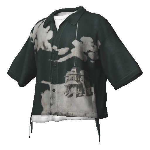Зеленая рубашка Japan
