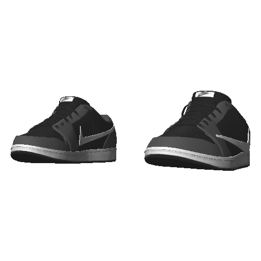 Черно-серые кроссовки Nice Reverse Swoosh (Luminoforo)