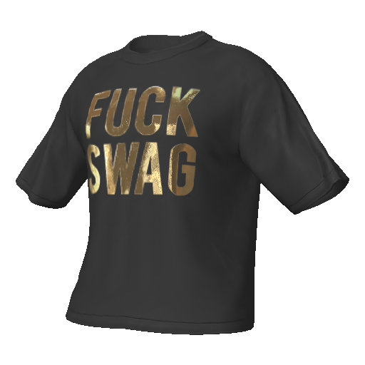 Темно-серая футболка FUCK SWAG