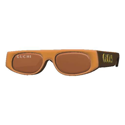 Оранжевые очки Guchi