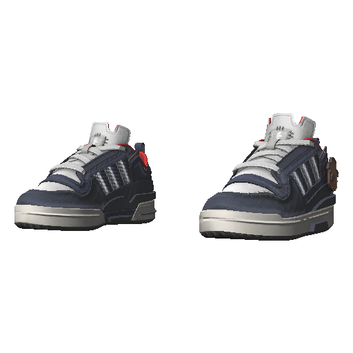 Синие кроссовки Adibas Low Helloween