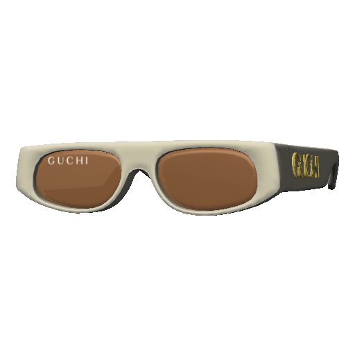 Бежевые очки Guchi
